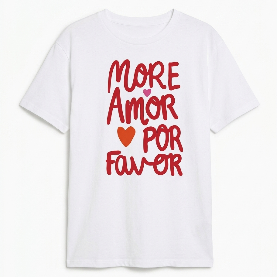 Camiseta "more amor"