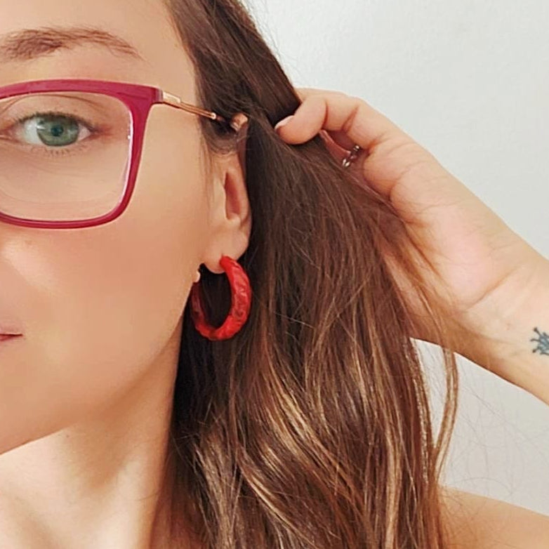 Pendientes Rubí