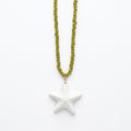 Collar bubbles estrella de mar blanca